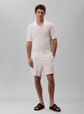 White Waffle Shorts  Men