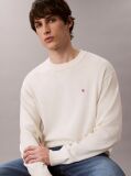 White Cotton Jumper  Men