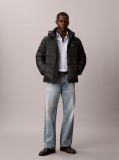 Black Hooded Down Puffer Jacket  Men