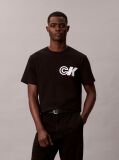 Black Sport Monogram Logo Graphic Classic T-Shirt  Men