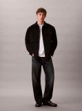 Black Corduroy Relaxed Button-Down Shirt  Men