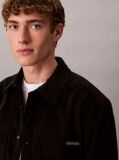 Black Corduroy Relaxed Button-Down Shirt  Men