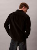 Black Corduroy Relaxed Button-Down Shirt  Men