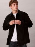 Black Corduroy Relaxed Button-Down Shirt  Men