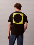 Μαύρο Άνετο T-Shirt Με Σχέδιο  Άνδρας