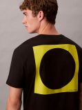 Μαύρο Άνετο T-Shirt Με Σχέδιο  Άνδρας