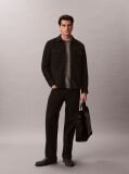 Black Flannel Shirt Jacket  Men