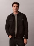 Black Flannel Shirt Jacket  Men