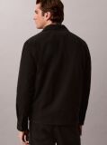 Black Flannel Shirt Jacket  Men