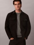 Black Flannel Shirt Jacket  Men