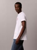 Λευκό T-shirt Με Καλλιγραφικό Λογότυπο  Άνδρας