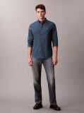 Blue Solid Classic Oxford Button-Down Shirt  Men