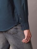 Blue Solid Classic Oxford Button-Down Shirt  Men