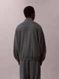 Grey Breathable Travel Track Jacket  Men