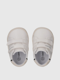 Λευκό Βρεφικά Sneakers Με Velcro Και Χαμηλό Κόψιμο  Αγόρι
