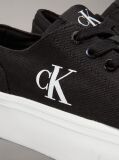 Black Canvas Platform Sneakers  Women