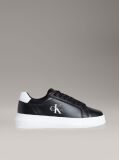 Black Leather Trainers  Women