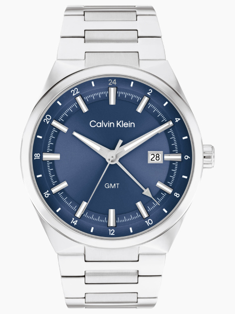 Blue Stainless Steel Watch  Men
