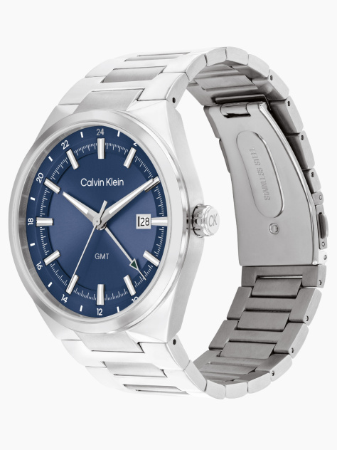 Blue Stainless Steel Watch  Men