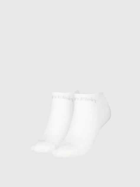 Λευκό 2 Ζευγάρια Κάλτσες Για Sneakers  Γυναίκα