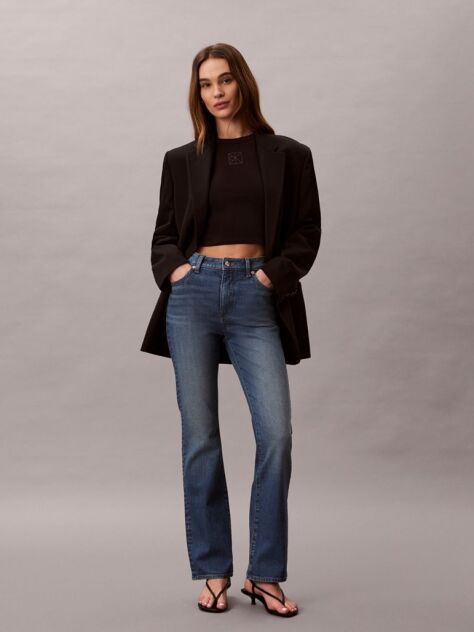 Denim Skinny Τζιν Με Bootcut Γραμμή  Γυναίκα
