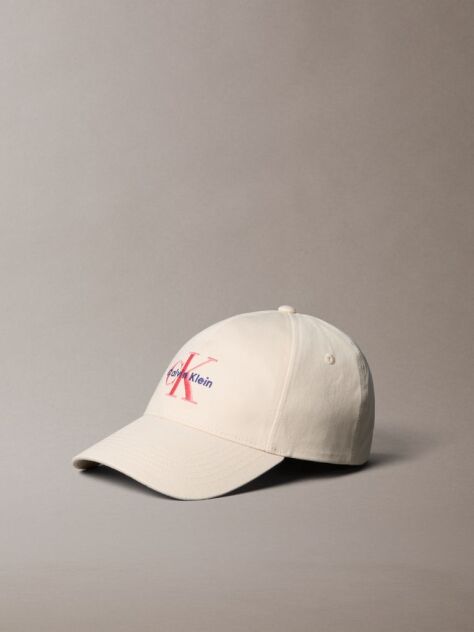 White Twill Logo Cap  Women