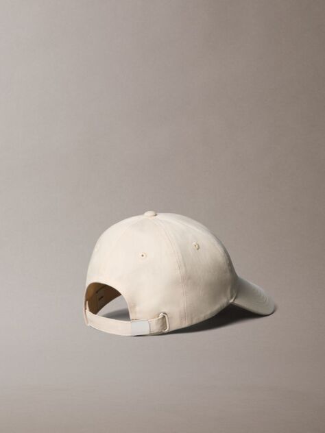 White Twill Logo Cap  Women