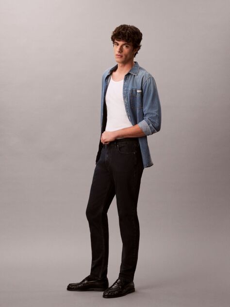 Denim Στενό Τζιν Με Tapered Γραμμή  Άνδρας
