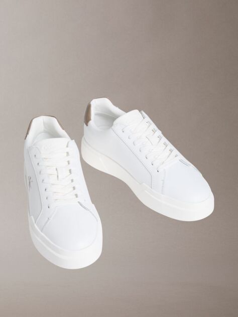 Λευκό Δερμάτινα Sneakers NYC   Άνδρας