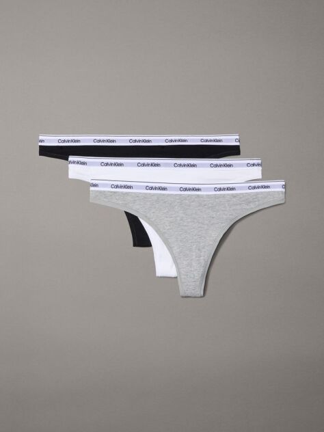 Multi 3 Pack Thongs - Modern Logo  Women