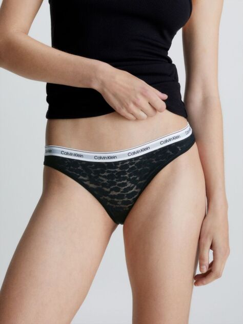 Black Lace Bikini Briefs  Women