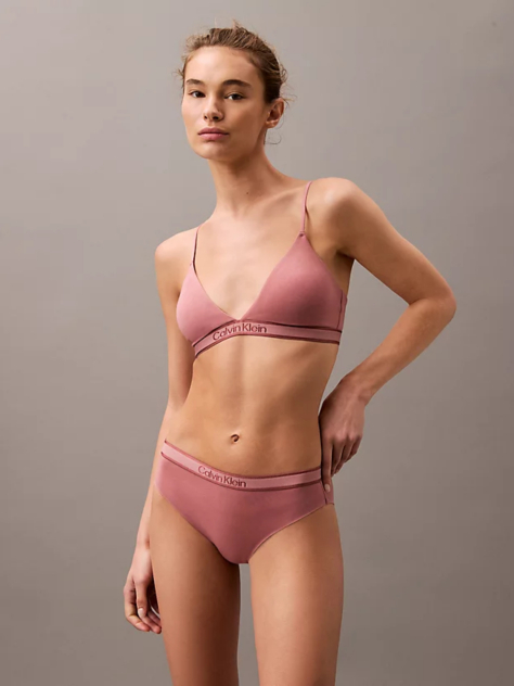 Pink Bikini Briefs - Tonal Logo  Women