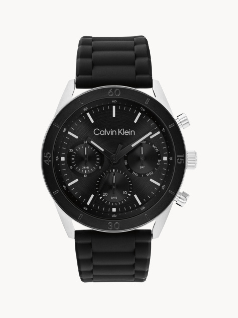 Black Silicone Bracelet Watch  Men