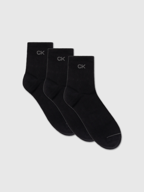 Black CK Men Short Sock 3P  Men
