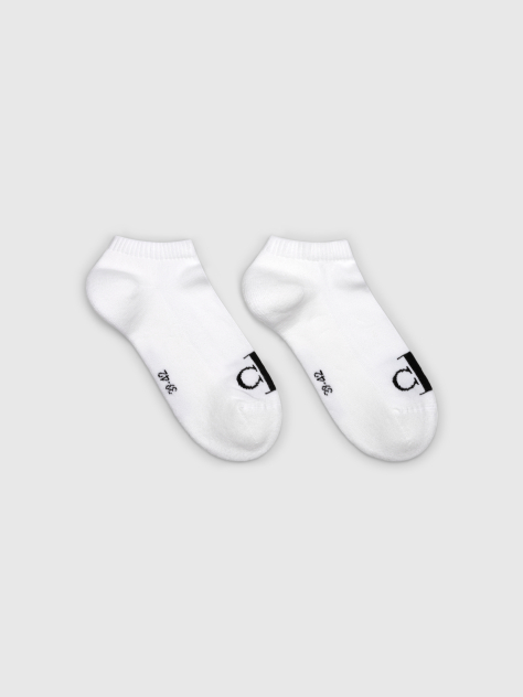 Λευκό 2 Ζευγάρια Κάλτσες Για Sneakers  Άνδρας