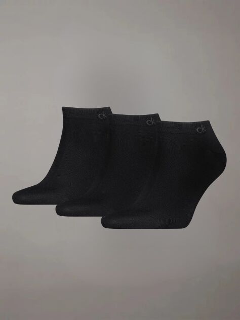 Black 3 Pack  Sneaker Socks   Men