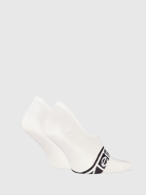 White 2 Invisible Socks  Men
