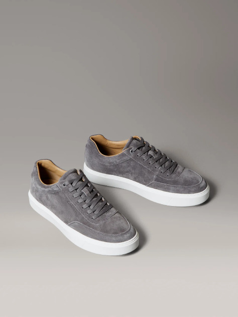 Γκρι Δερμάτινα Sneakers  Άνδρας