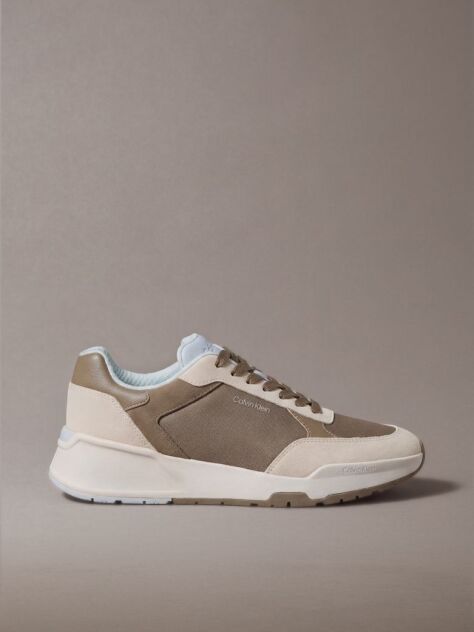 Καφέ Δερμάτινα Chunky Dad Sneakers  Άνδρας