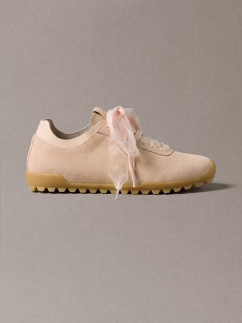 Ροζ Αθλητικά Sneakers από Σουέτ Organza  Γυναίκα