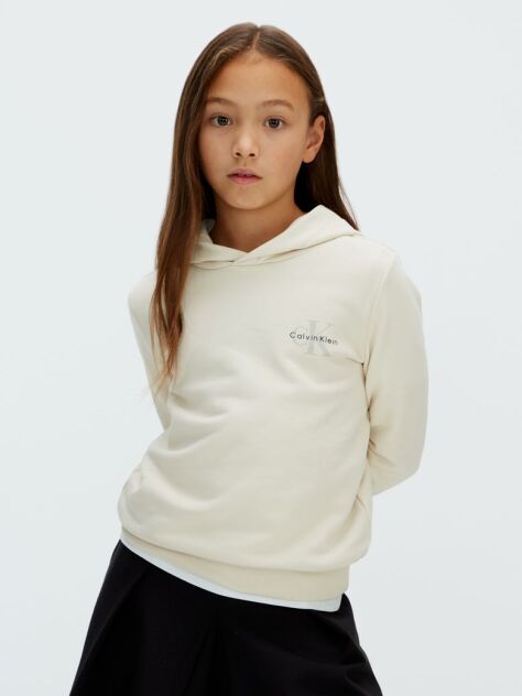 Γκρι Παιδικό Unisex Hoodie Με Άνετη Γραμμή  Παιδικό Unisex