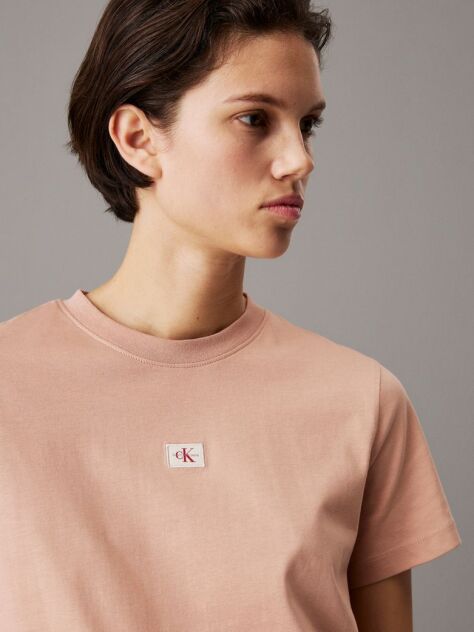 Orange Monogram Badge T-shirt  Women