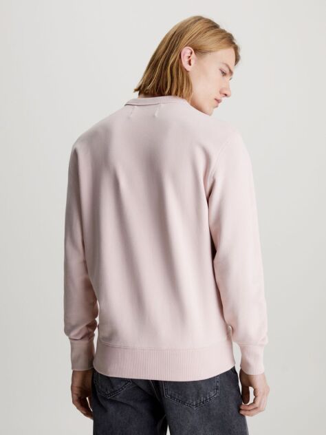 Pink Monogram Badge Sweatshirt  Men