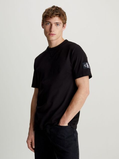 Black Monogram Badge T-shirt  Men