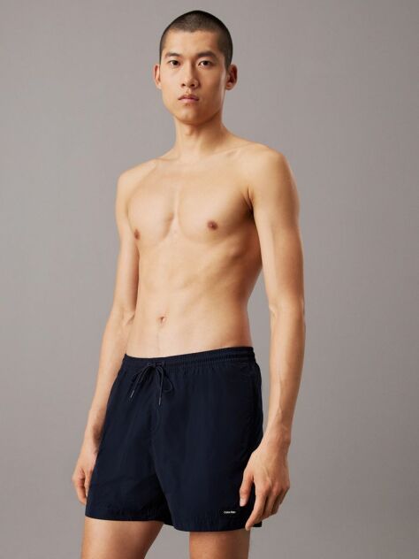 Blue Medium Drawstring Swim Shorts - CK Essentials  Men