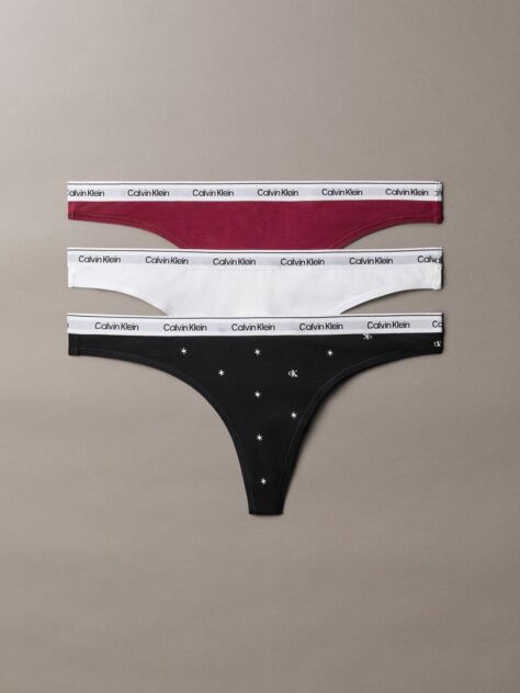 Multi 3 Pack Thongs - Icon Logo  Women