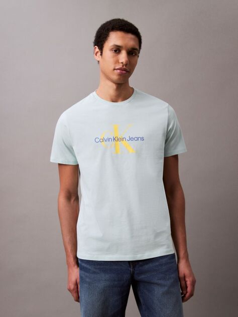 Γκρι T-shirt Με Μονόγραμμα  Άνδρας