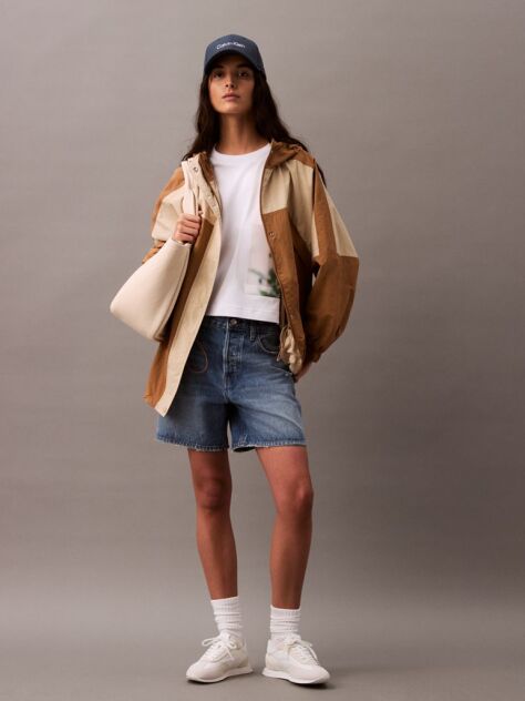 Λευκό Cropped T-shirt Με Φλοράλ Σχέδιο  Γυναίκα