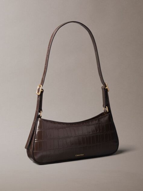 Brown Monogram Crocodile Shoulder Bag  Women