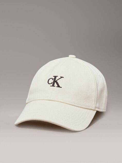 White Twill Logo Cap  Women